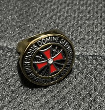 ANELLO DA CERIMONIA CAVALIERITEMPLARI - Croce e Scudo Laterale