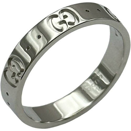 Gucci icon ring oro bianco - oro,