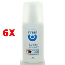 6 X Infasil Deodorante No Gas