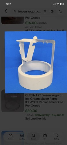 Cuisenart frozen yogurt - cuisenart, parte