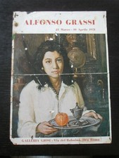 ALFONSO GRASSI PITTORE MOSTRA LOCANDINA PUBBLICITA 1971 GALLERIA D' ARTE ROMA