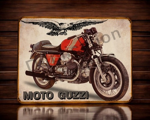 Plaque métal vintage moto - plaque,