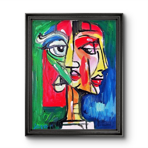 Quadro astratto espressionista