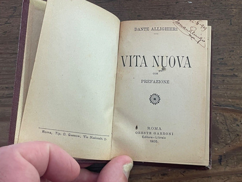 Dante vita nuova - dante, -vita