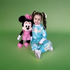 Peluche Disney Minnie Mouse Glitter Rosa 55cm Originale Ragazza Bambina