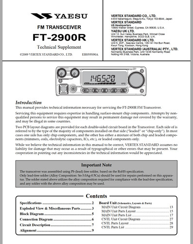 Yaesu 2900r manuale - yaesu, di