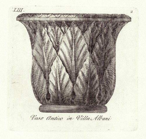 Vaso antico villa albani - villa,