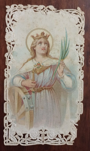 Antico santino con - antico, pizzo