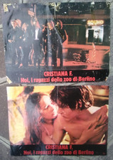 2 fotobuste CRISTIANA F. noi ragazzi zoo Berlino David Bowie Natja Brunckhorst