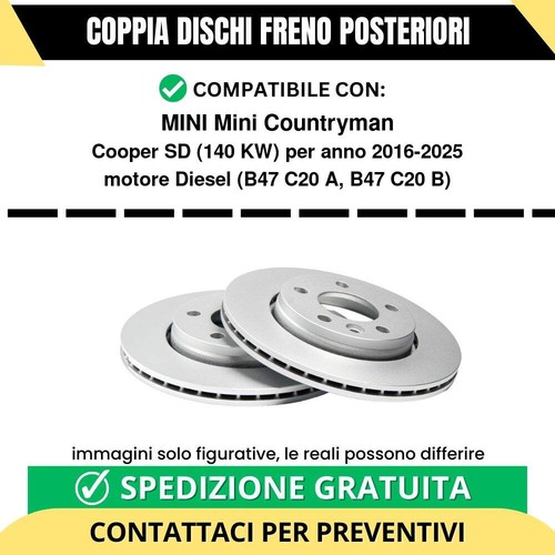 Coppia dischi freno posteriori - dischi,
