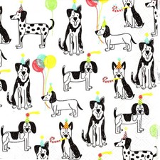 Serviettes en papier chien