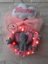 Fiocco nascita ghirlanda