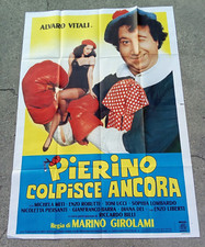 manifesto PIERINO COLPISCE ANCORA Alvaro Vitali Michela Miti BOXE guantoni 1982