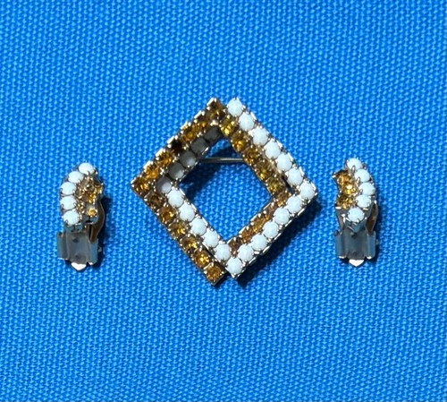 Set orecchini clip spilla
