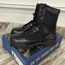 Stivali di sicurezza Bates Tactical Sport 8" in pelle militare da combattimento E02260 taglia 9,5 EW