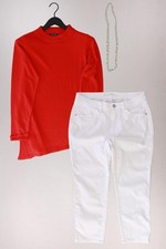 Completo moda donna taglia M con Blue Seven maglione taglia 40 e collana