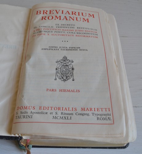 Breviarium romanum decreto - breviarium,