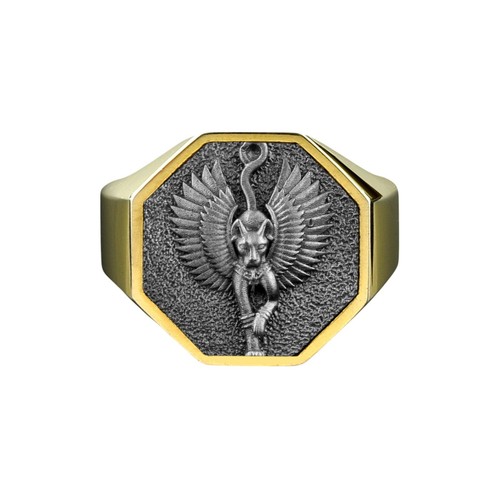 Anello bastet argento - anello, in