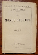 17765-DE CASTRO G., MONDO SECRETO VOL. VIII (INTONSO) MILANO 1864, 1° EDIZIONE