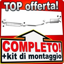 Scarico Completo per FIAT MULTIPLA 100 1.6 16V Bipower & Blupower Marmitta