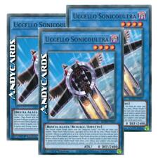 3x UCCELLO SONICOULTRA • (Transonic Bird) • Comune • BODE IT037 • 1Ed • YUGIOH!