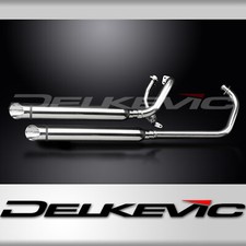 YAMAHA XV125 XV250 VIRAGO 88-17 SCARICO COMPLETO 2-2 550mm SILENZIATORE PERSONALIZZATO TAGLIO SLASH