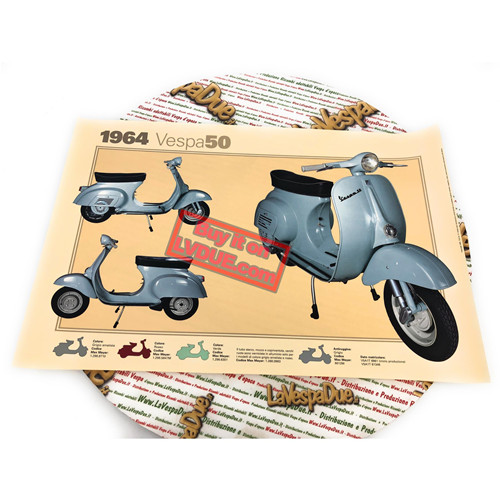 Poster vespa tecnica v5a1 - poster,