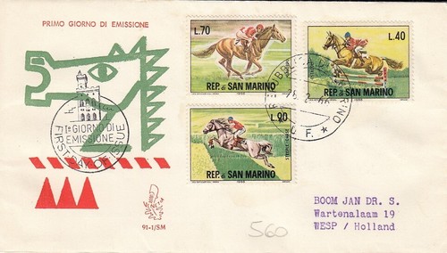 1966 fdc san marino - 1,