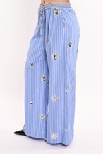 Pantalone donna palazzo a righe Dixie