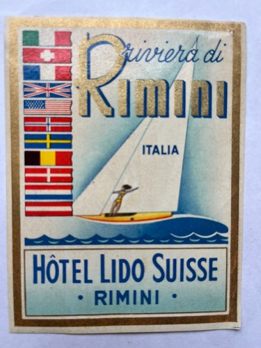 Decalcomania vintage hotel - decalcomania,