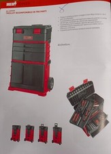 Carrello Porta Utensili Attrezzi Trolley con Ruote scomponibile in 3 parti LTI