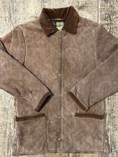 Husky Giacca Jacket Trapunta Pelle Camoscio Made Italy Imbottito Man’s