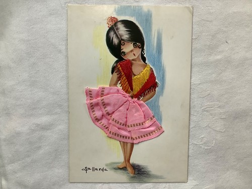 Spanish girl embroidered - spanish, in