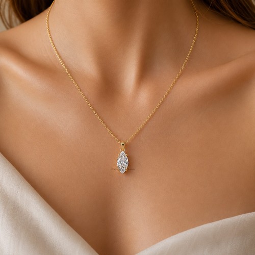 Collana moissanite forma - collana,
