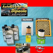 KIT TAGLIANDO OPEL INSIGNIA 2.0 CDTI TUTTI I MODELLI 5L OPEL GM 5W30 + 4 FILTRI