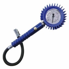 MANOMETRO PRESSIONE GOMME PROFESSIONALE 0-4 BAR CON GLIECERINA DIAM 60mm