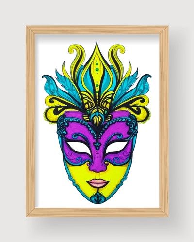 Maschera carnevale disegno - di,