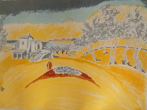 Aligi sassu litografia - aligi,