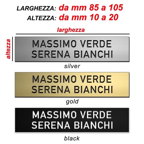 Targhetta personalizzata - personalizzata, l