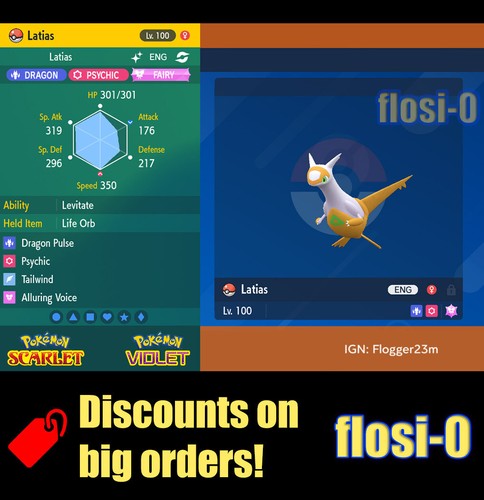 6iv shiny latias pokemon - shiny,