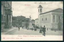 Massa Carrara piazza Mazzini chiesa del Carmine cartolina TC0231