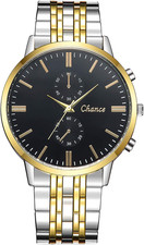 OROLOGIO UOMO in ACCIAIO AUTOMATICO POLSO VINTAGE QUARZO RAGAZZO NAUTICO A03