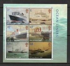 GB 2004 Ocean Liners foglio