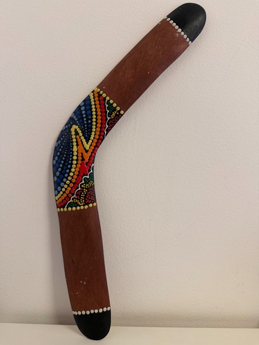 Decorazione boomerang legno - in,