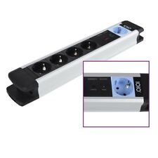 Multipresa Master Slave Alluminio 5 Contatti di Protezione 1,5m Cavo MS2500