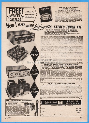 1958 lafayette radio - lafayette,