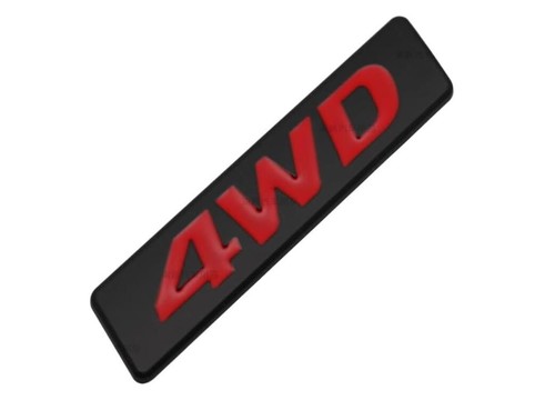 Emblema auto 4wd - auto, nero