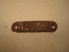 Targhetta sella ferrero - targhetta,