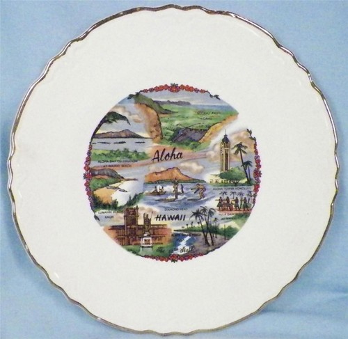 Hawaii state souvenir - state, plate