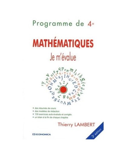 évalue mathématiques - je,